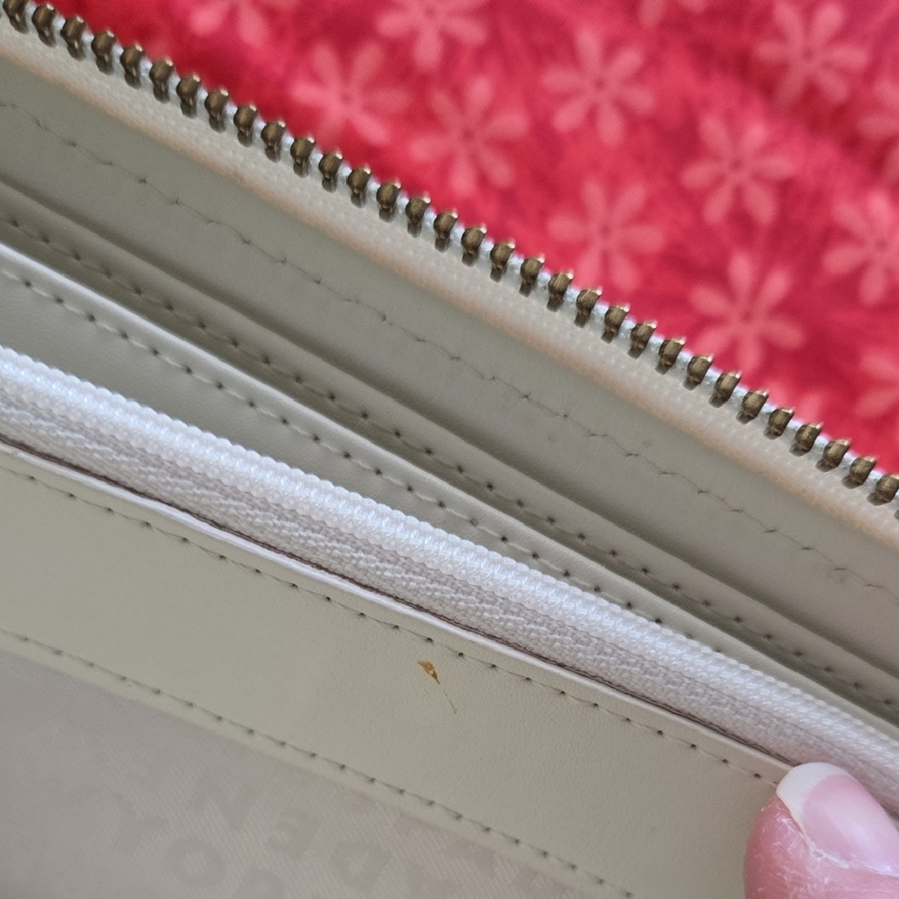 Kate Spade Yellow Leaf Patterned Zip Wallet - Picture 15 of 16
